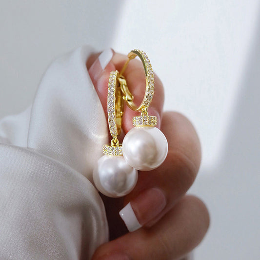 Delicate Artisan Pearl Earring