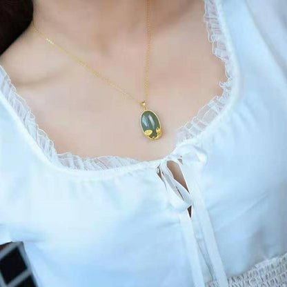 Delicate Artisan Gold Pendant