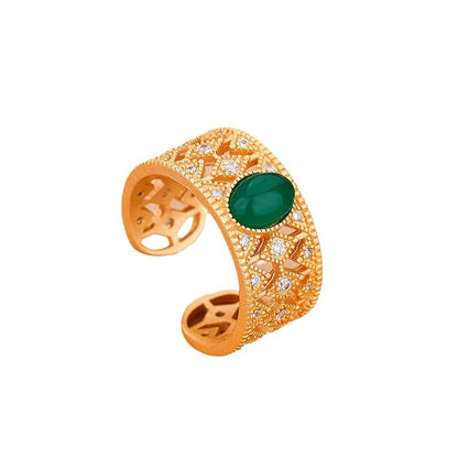 Delicate Artisan Gold Ring
