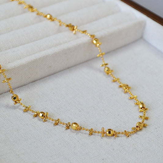Delicate Artisan Gold Necklace