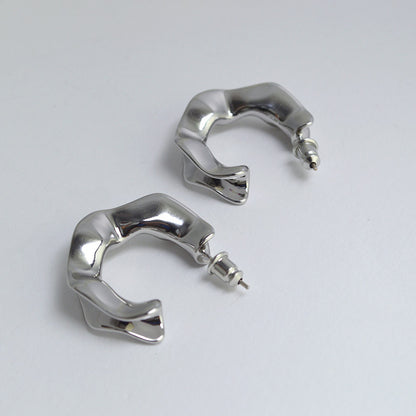 Delicate Artisan Gold Earring