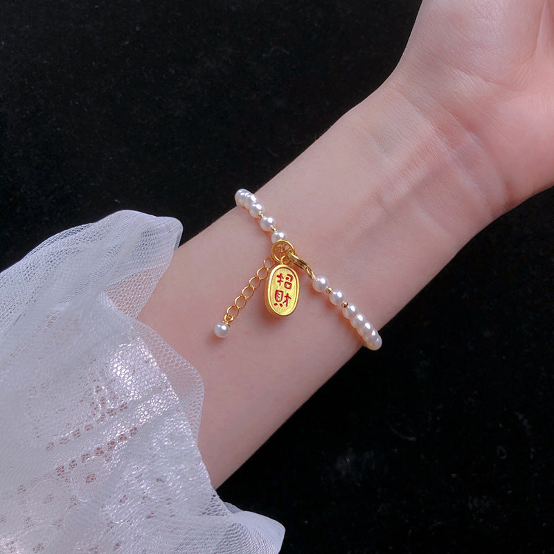 Vintage Handmade Pearl Bracelet