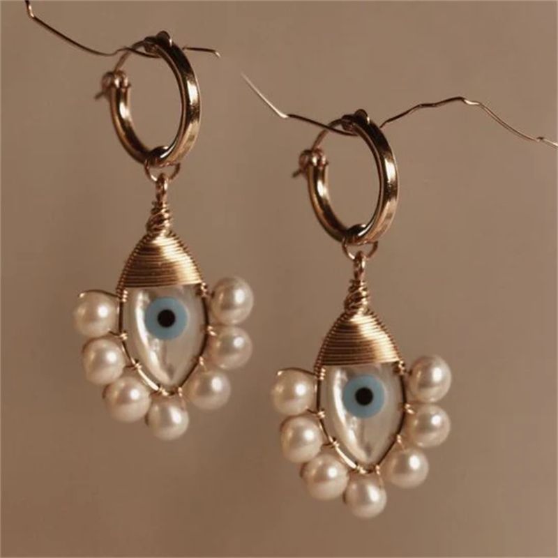 Vintage Handmade Gold Earring