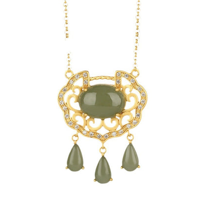 Vintage Handmade Gold Necklace