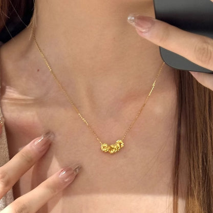 Vintage Handmade Gold Necklace