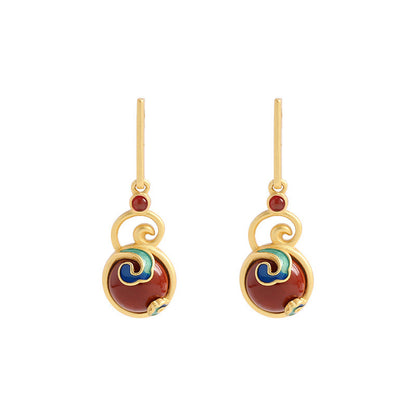 Vintage Handmade Gold Earring