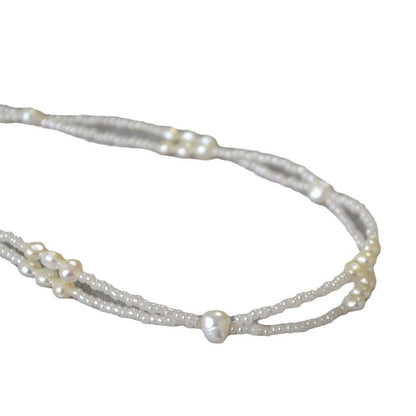 Delicate Artisan Pearl Necklace