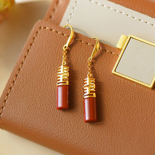 Vintage Handmade Gold Earring