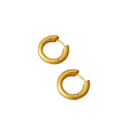 Delicate Artisan Gold Earring