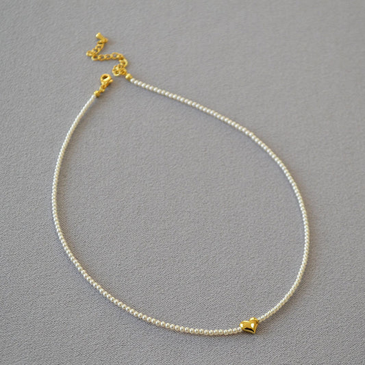 Delicate Artisan Pearl Necklace