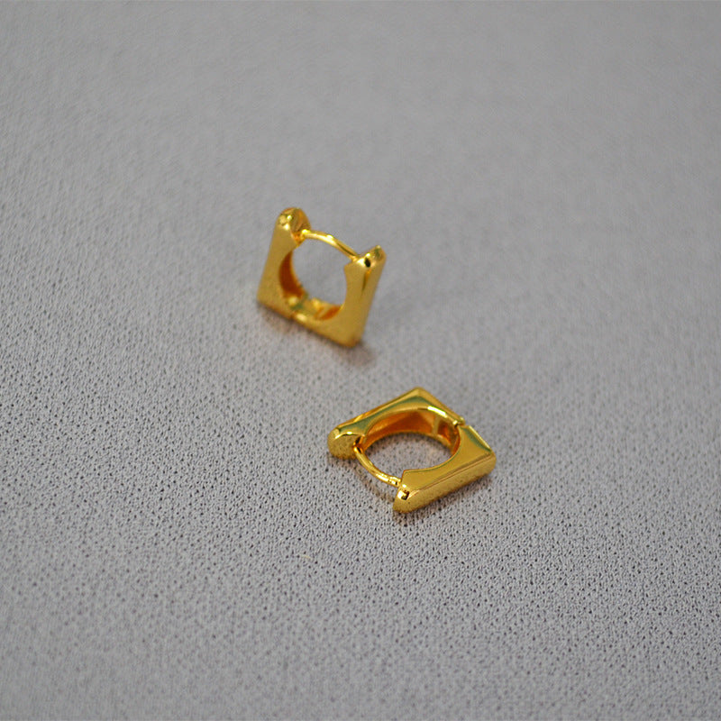 Vintage Handmade Gold Earring