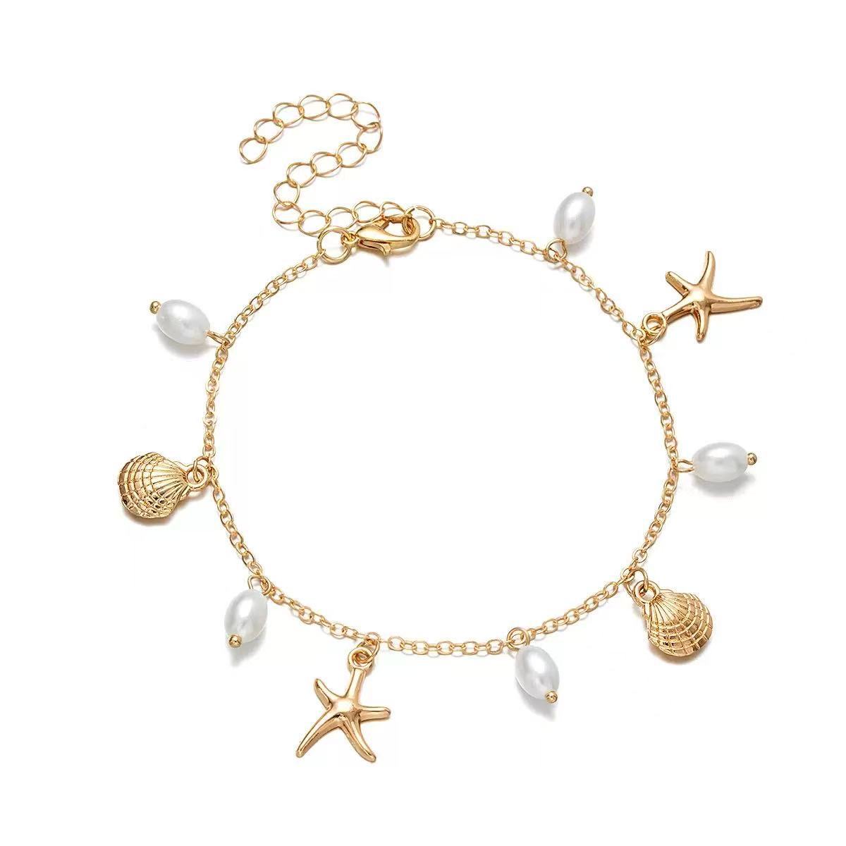 Delicate Artisan Pearl Anklet