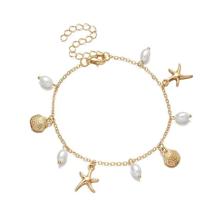 Beautiful Pearl Anklet with Unique Style