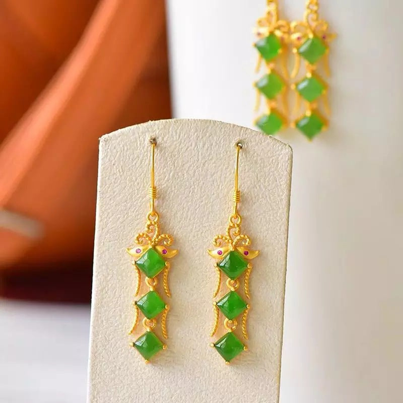 Vintage Handmade Gold Earring