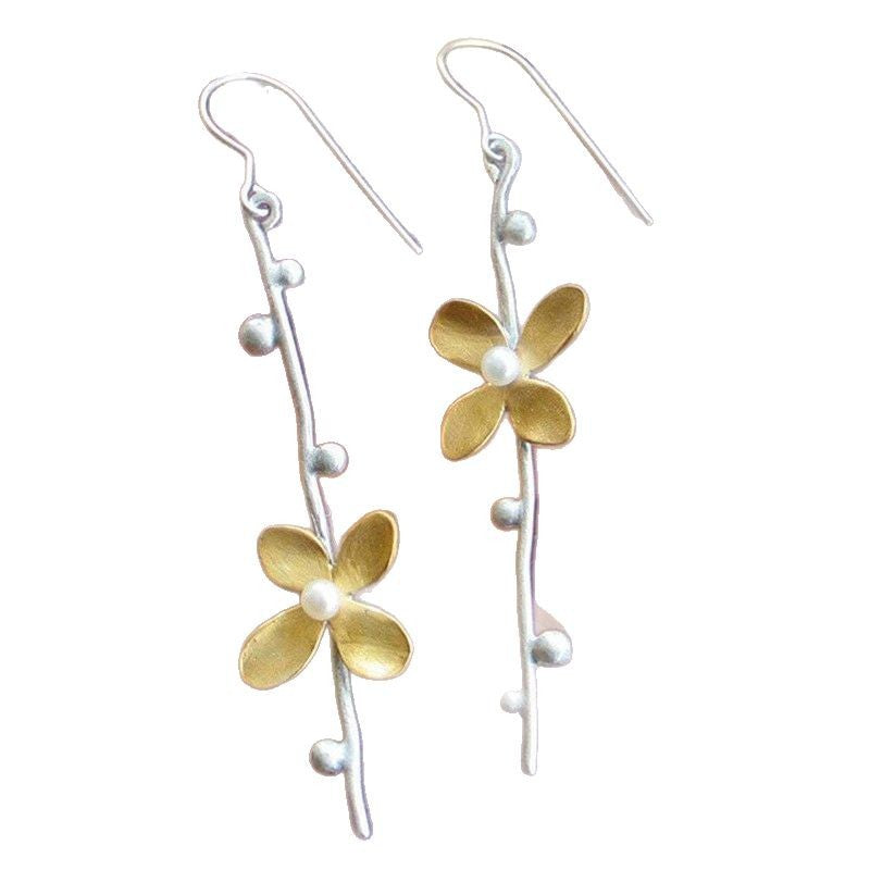 Delicate Artisan Pearl Earring