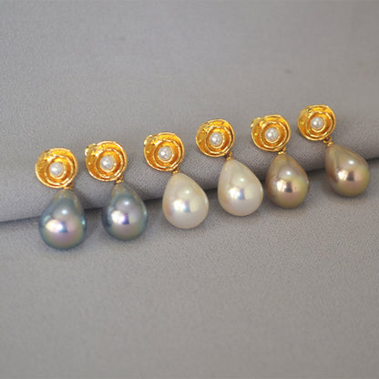 Delicate Artisan Gold Earring