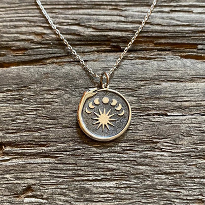 Delicate Artisan Gold Pendant