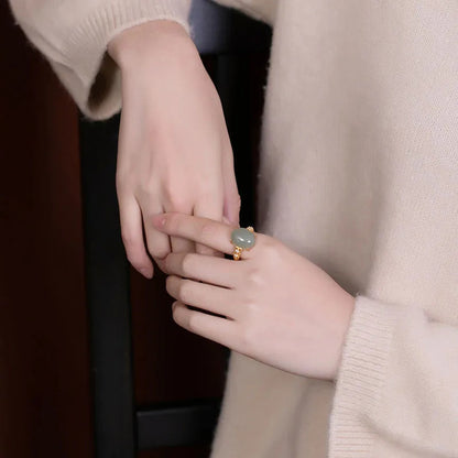 Delicate Artisan Gold Ring