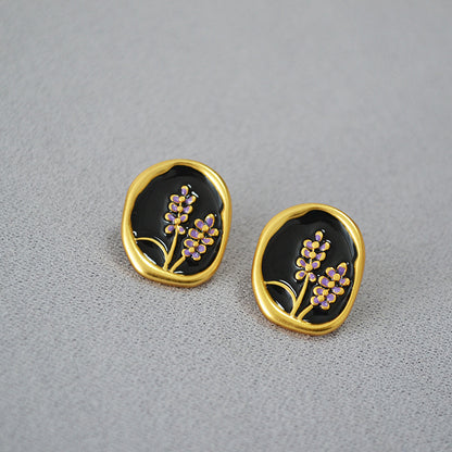 Delicate Artisan Gold Earring