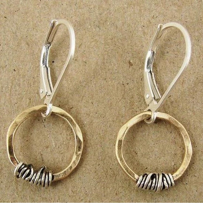 Delicate Artisan Gold Earring
