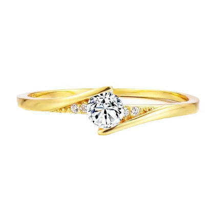 Delicate Artisan Gold Ring