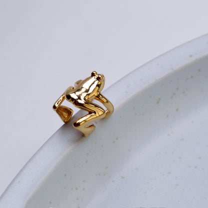 Delicate Artisan Gold Earring