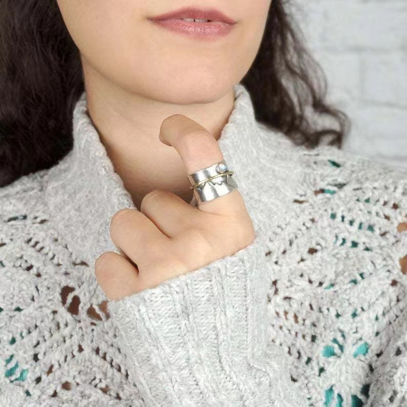 Delicate Artisan Gold Ring