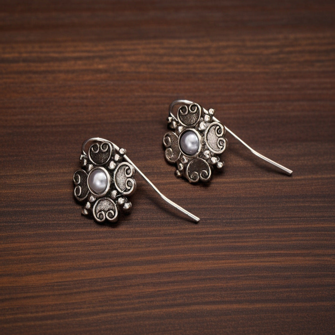 Delicate Artisan Pearl Earring