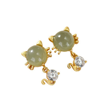 Vintage Handmade Gold Earring