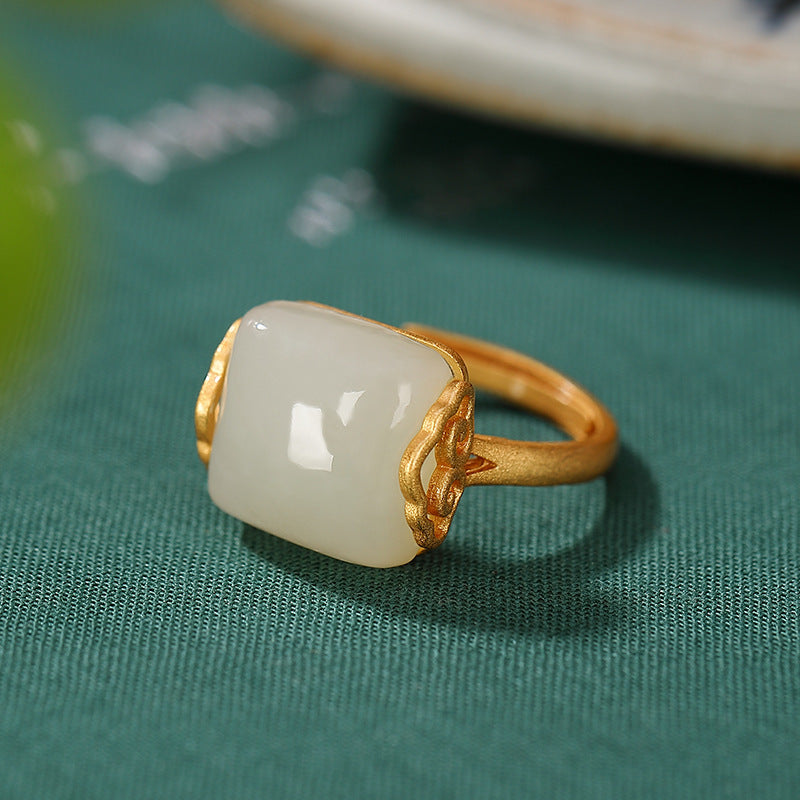 Delicate Artisan Gold Ring