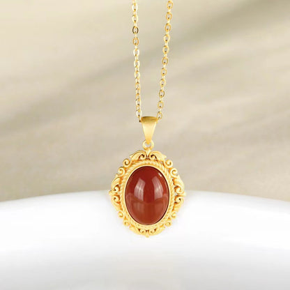 Delicate Artisan Gold Pendant