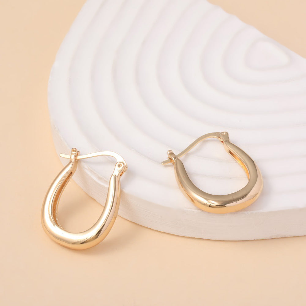 Vintage Handmade Gold Earring