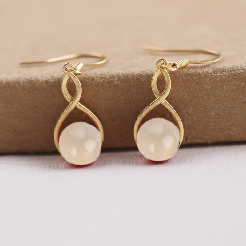 Delicate Artisan Gold Earring