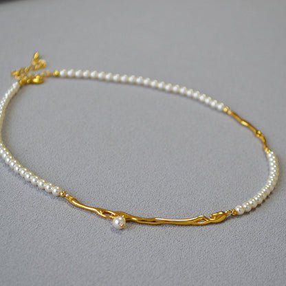 Vintage Handmade Gold Necklace
