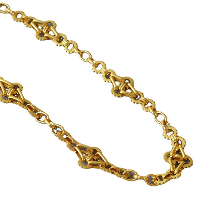 Vintage Handmade Gold Necklace