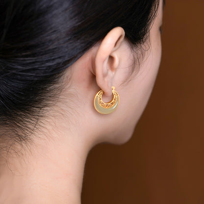 Vintage Handmade Silver Earring