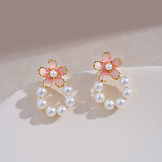 Delicate Artisan Pearl Earring