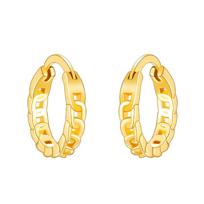 Delicate Artisan Gold Earring