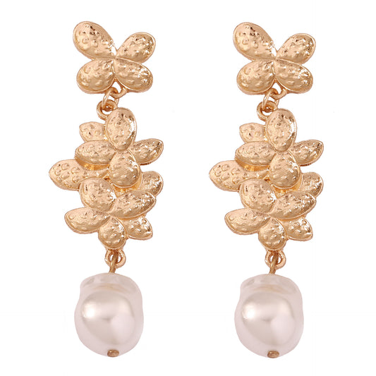 Delicate Artisan Pearl Earring