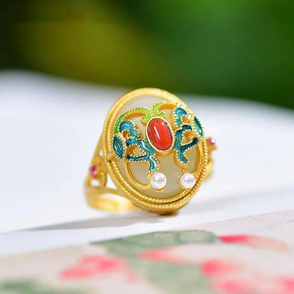 Delicate Artisan Gold Ring