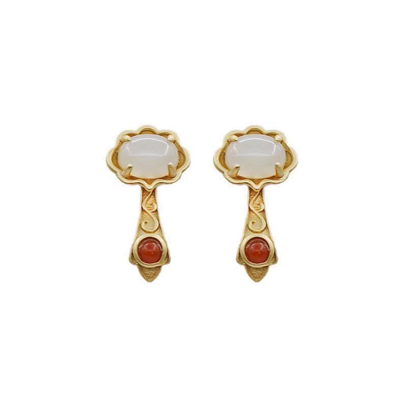 Vintage Handmade Gold Earring
