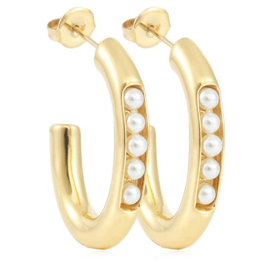 Vintage Handmade Gold Earring