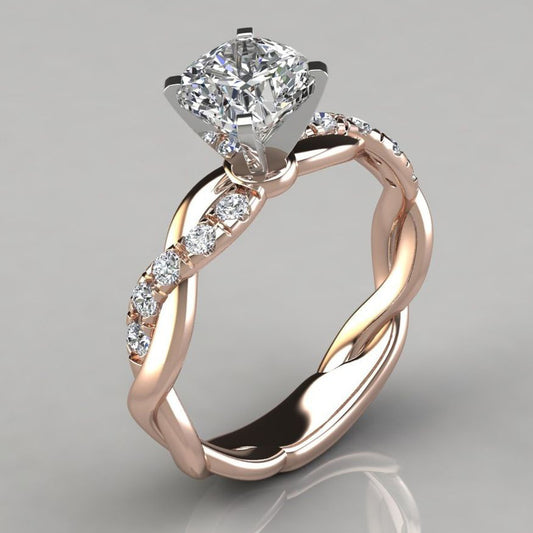 Delicate Artisan Gold Ring