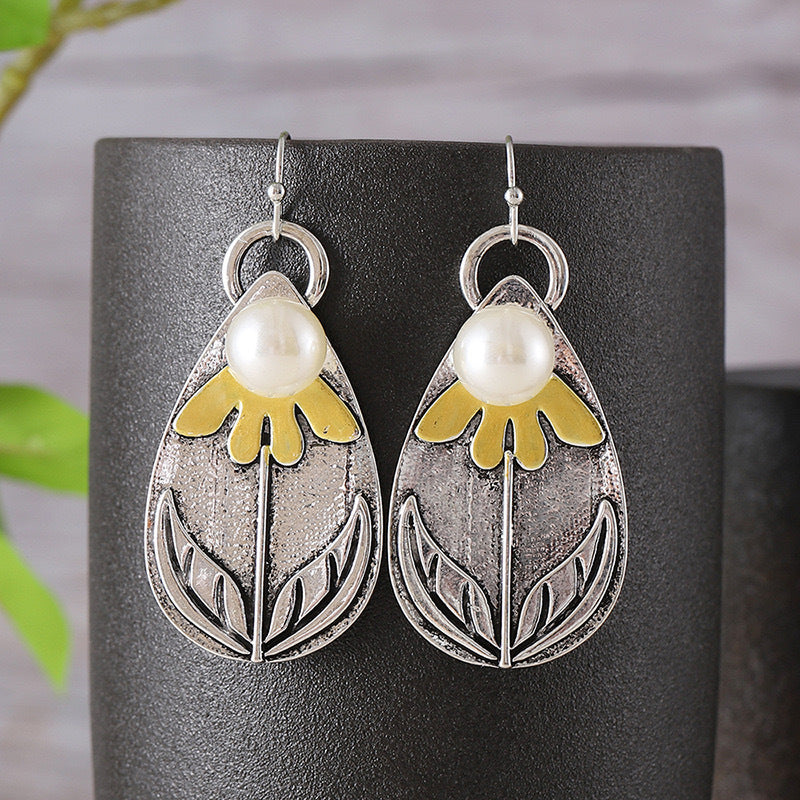 Delicate Artisan Pearl Earring
