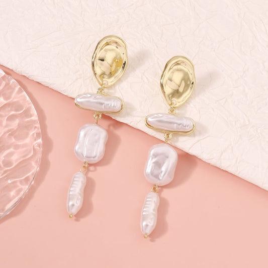 Delicate Artisan Pearl Earring
