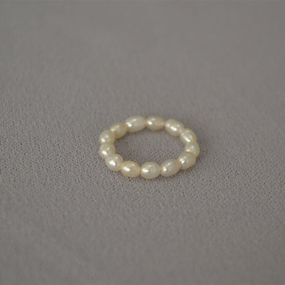 Delicate Artisan Pearl Ring