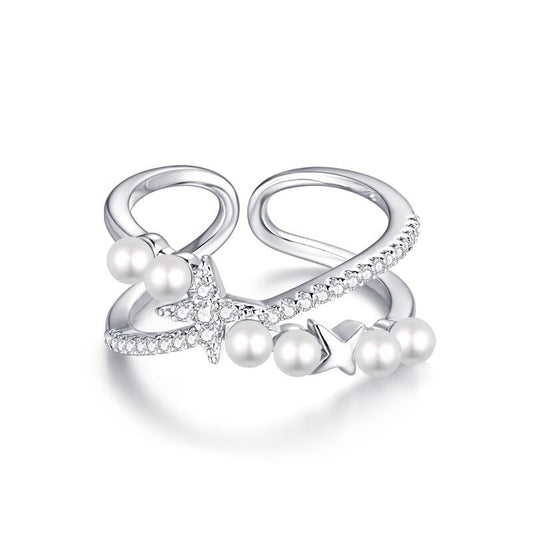 Romantic Pearl Ring for Special Moments