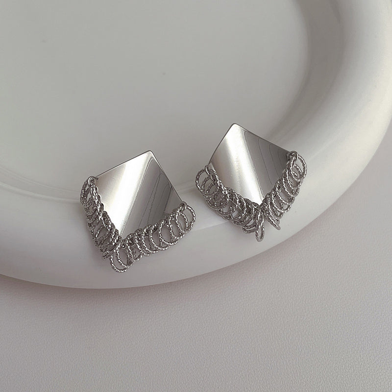 Beautiful Silver Earring with Unique Style