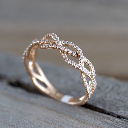 Delicate Artisan Gold Ring