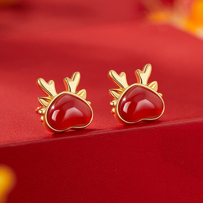 Vintage Handmade Gold Earring